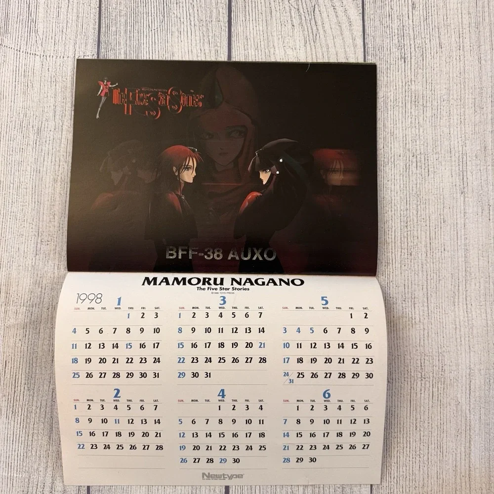 1997 Newtype Illustration Calendar Art Anime  Neon Genesis Evangelion Gundam